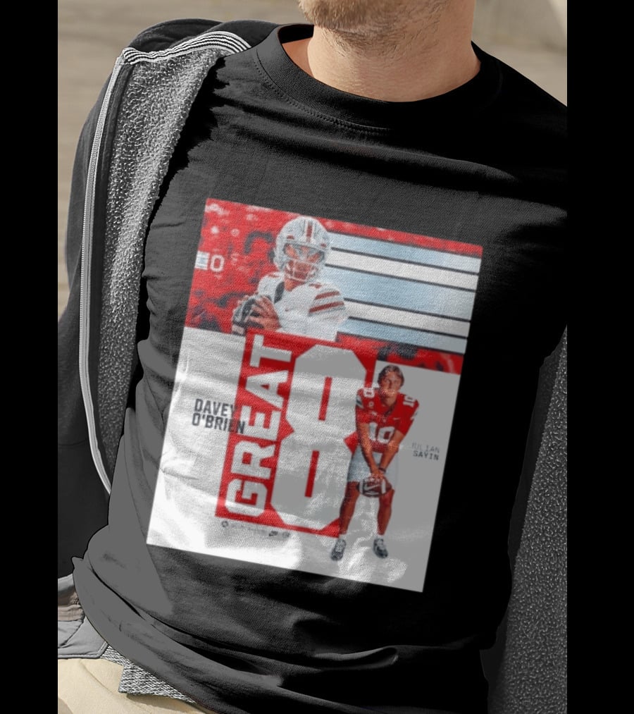 Ohio State Buckeyes Great 8 Julian Sayin Davey O'Brien Award T-Shirt