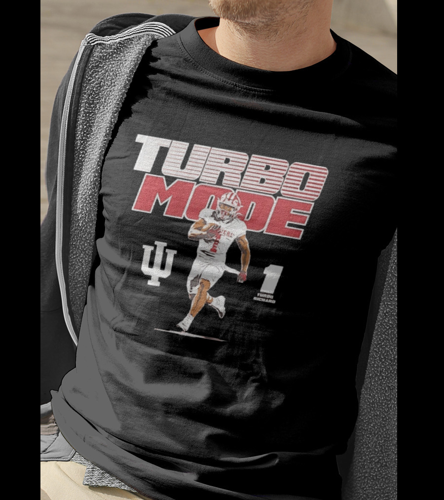 Turbo Richard Number 1 Indiana Hoosiers Turbo Mode College Football T-Shirt
