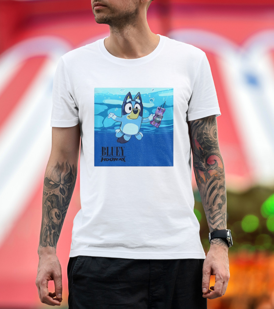 Bluey Hooray Nirvana Nevermind T-Shirt