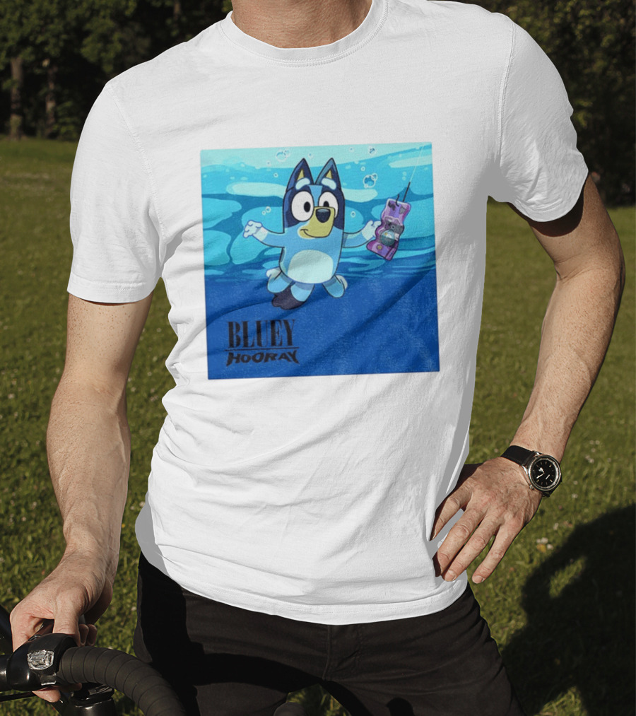 Bluey Hooray Nirvana Nevermind T-Shirt