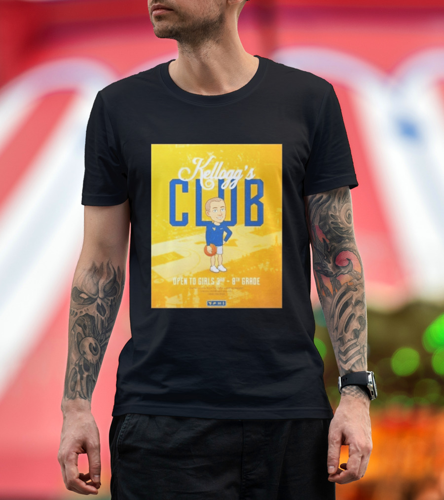 Kellogg's Club West Virginia University Basketball Clinic Open To Girls Grades 3 To 8 T-Shirt