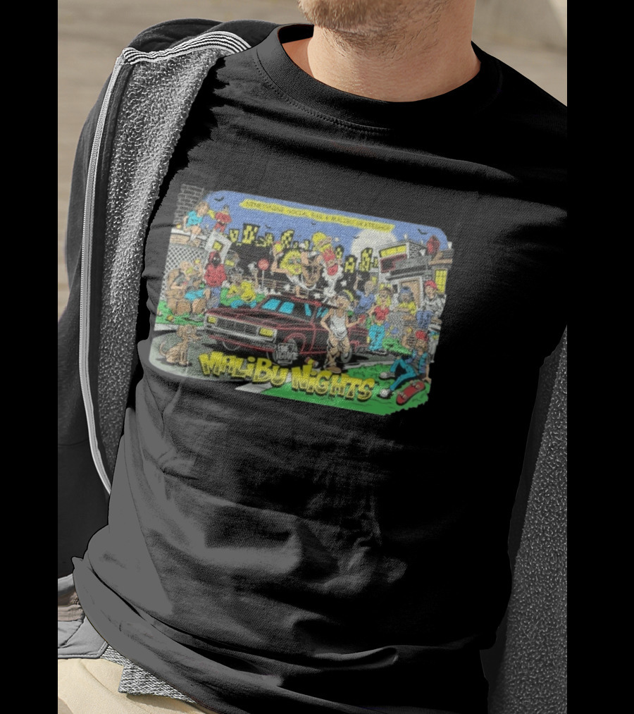 Malibu Nights NinetyNine Social Bar X Malibu Skateshop The Vigilante T-Shirt