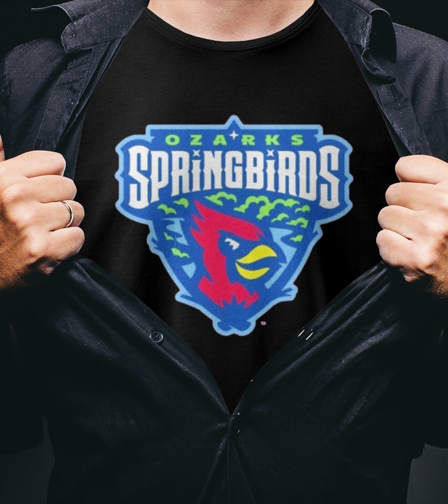 Ozarks Springbirds Baseball Cardinal Iconic Team T-Shirt