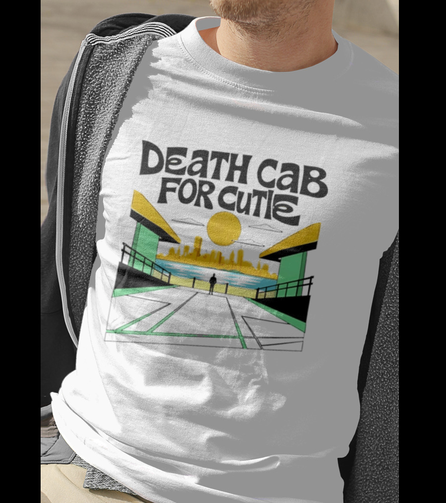 Death Cab For Cutie Skyline Indie Rock City Sunset T-Shirt