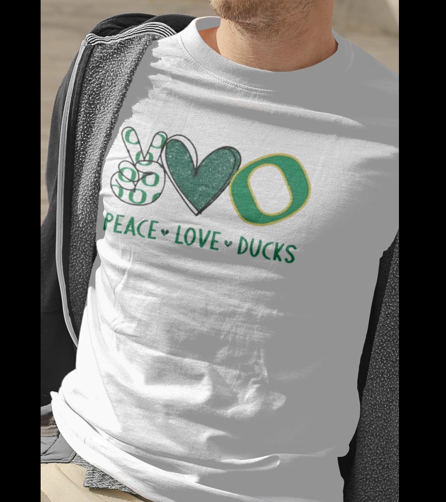 Peace Love Oregon Ducks T-Shirt