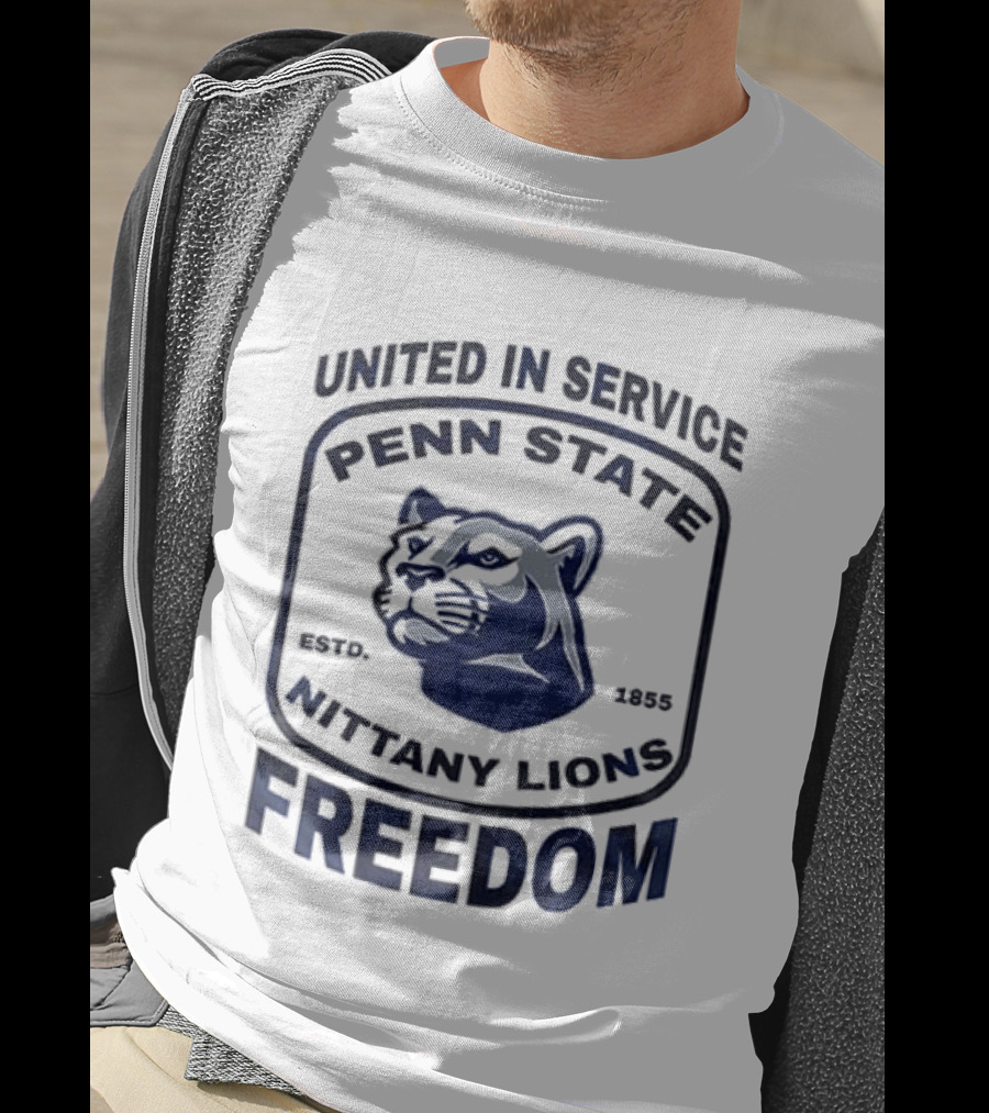 United In Service Penn State Nittany Lions Freedom Est 1887 T-Shirt