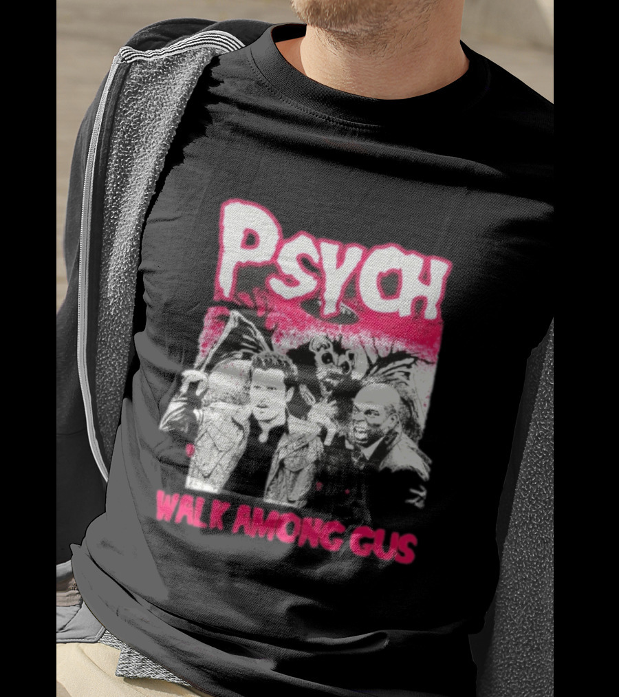 Psych Walk Among Gus Shawn Spencer Burton Guster Comic T-Shirt