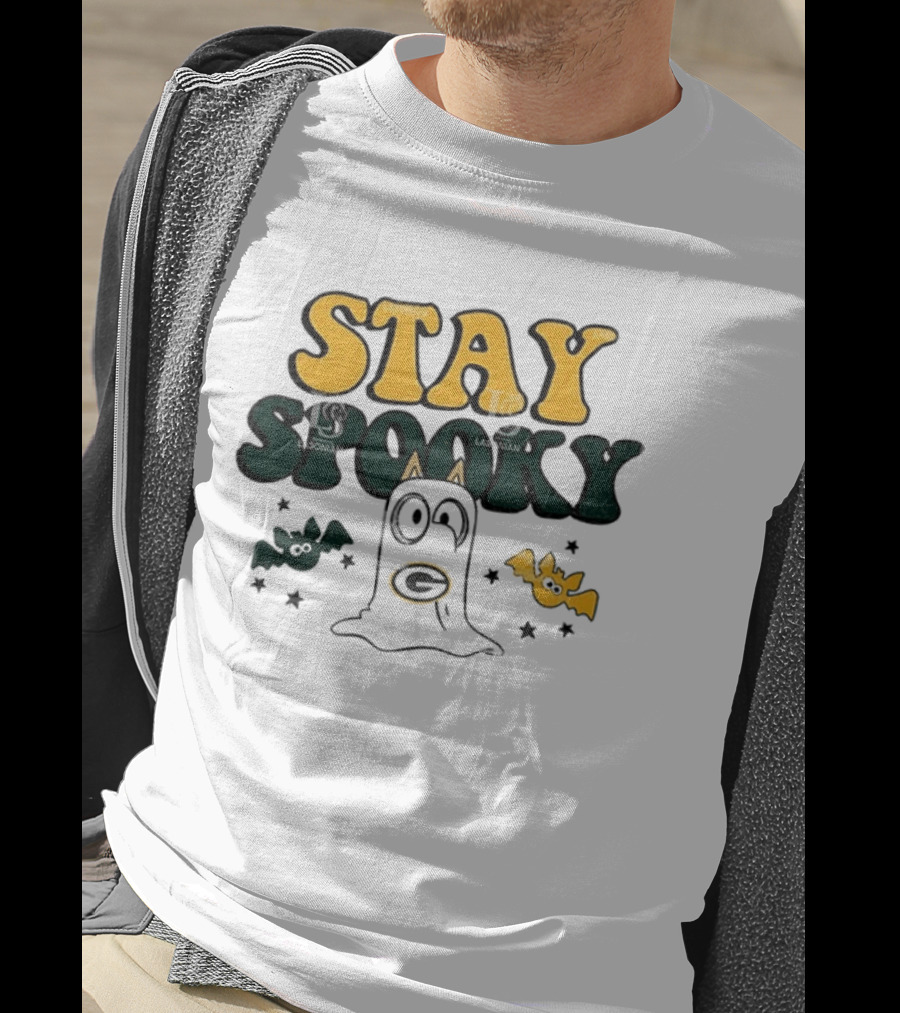 Green Bay Packers Bluey Stay Spooky Halloween T-Shirt