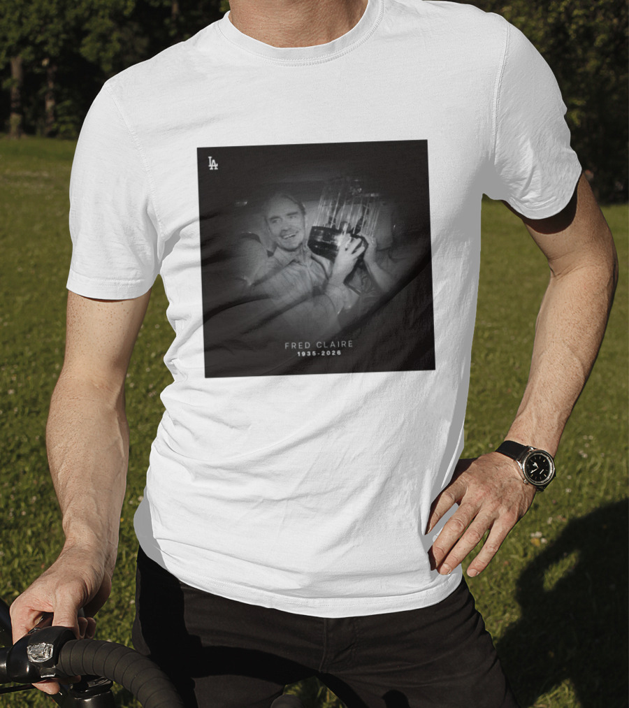 LA Dodgers Fred Claire 1935 2026 Commemoration T-Shirt