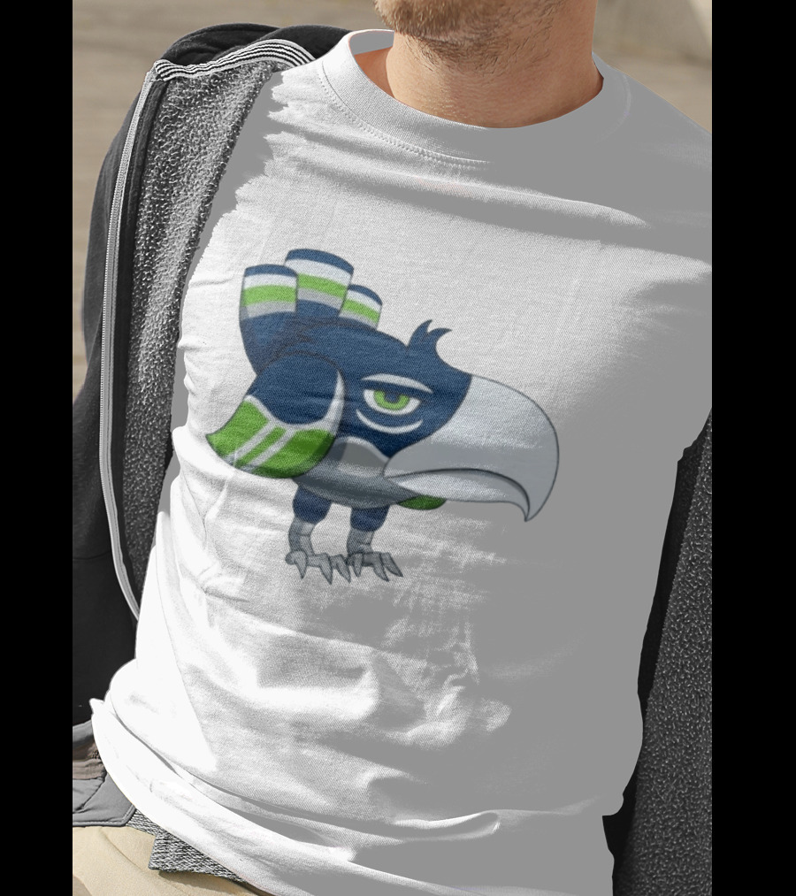 Seattle Seahawks Pokemon Crossover Bird Fan T-Shirt