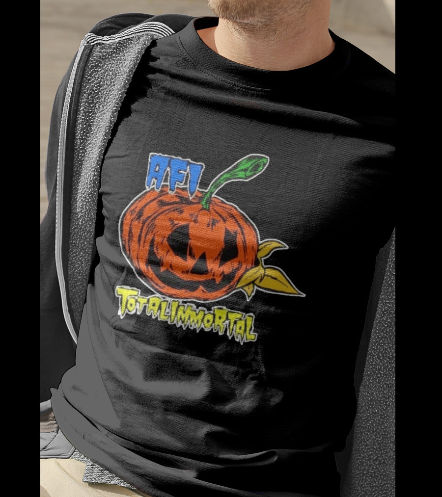 AFI Totalimmortal Halloween Pumpkin Punk Rock Band Merch T-Shirt