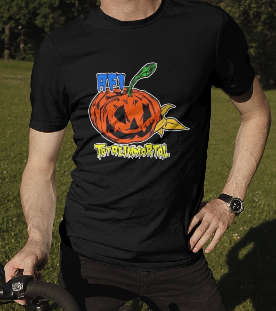 AFI Totalimmortal Halloween Pumpkin Punk Rock Band Merch T-Shirt