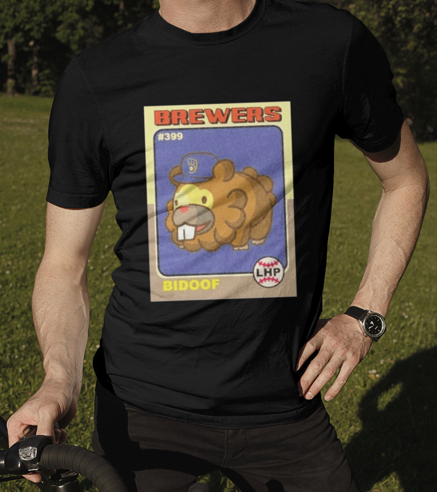 Brewers Bidoof Baseball Card #399 LHP T-Shirt