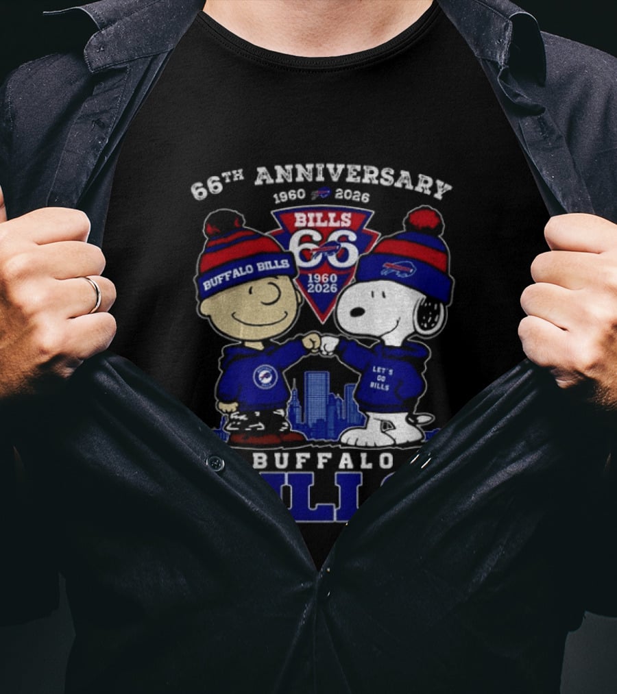 Buffalo Bills 66th Anniversary 1960 2026 Thank You For The Memories T-Shirt