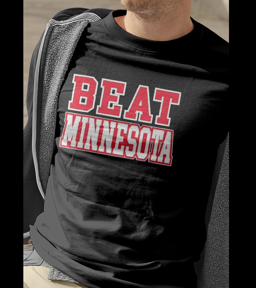 Beat Minnesota Football Rivalry Wisconsin Badgers Victory T-Shirt