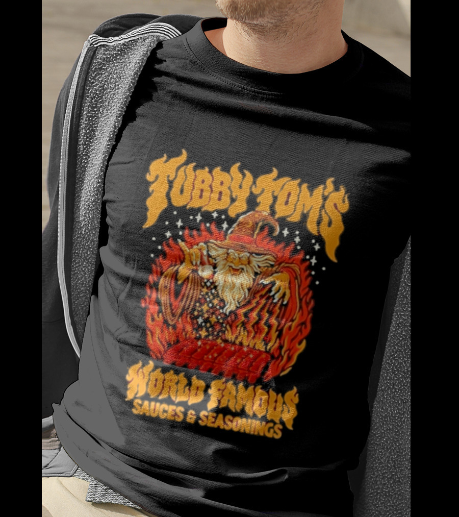Tubby Tom's World Famous Sauces And Seasonings Wizard T-Shirt
