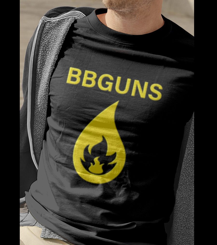 BBGUNS Yellow Flame T-Shirt
