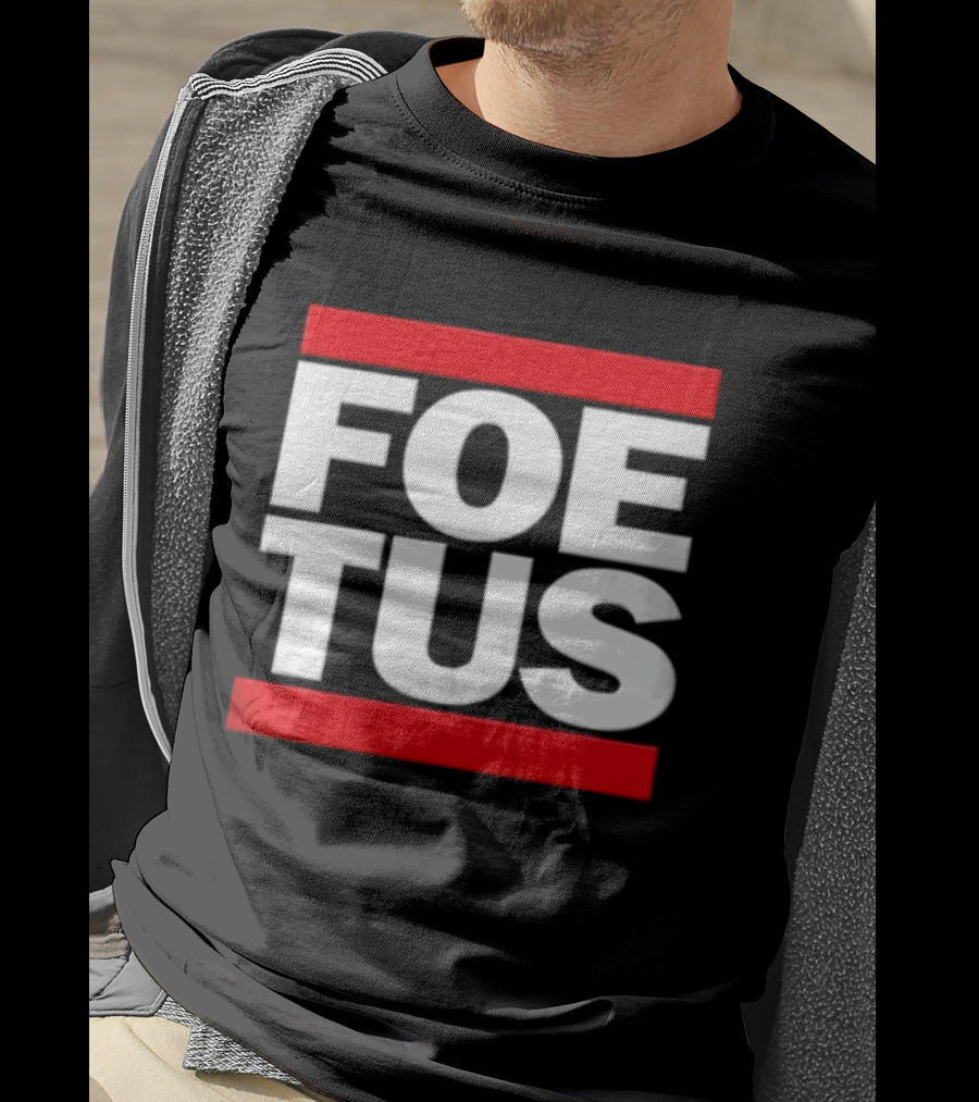 Foetus White Letters With Red Bars T-Shirt