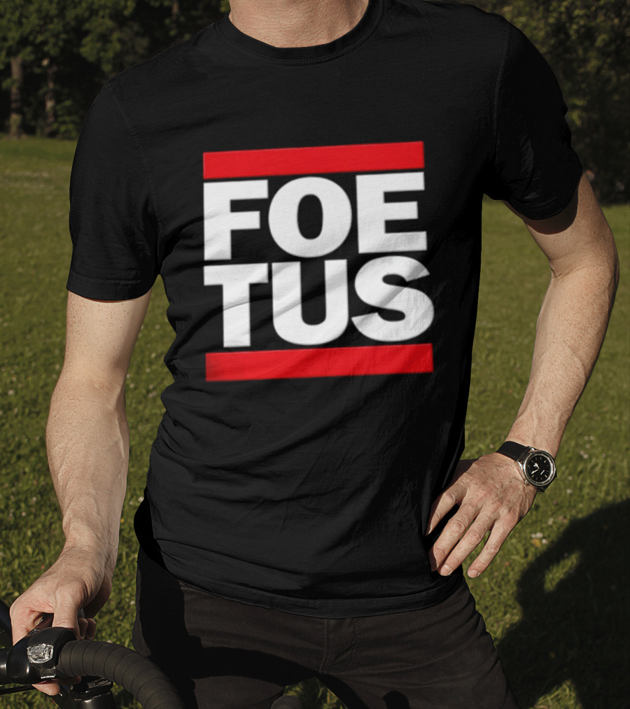 Foetus White Letters With Red Bars T-Shirt