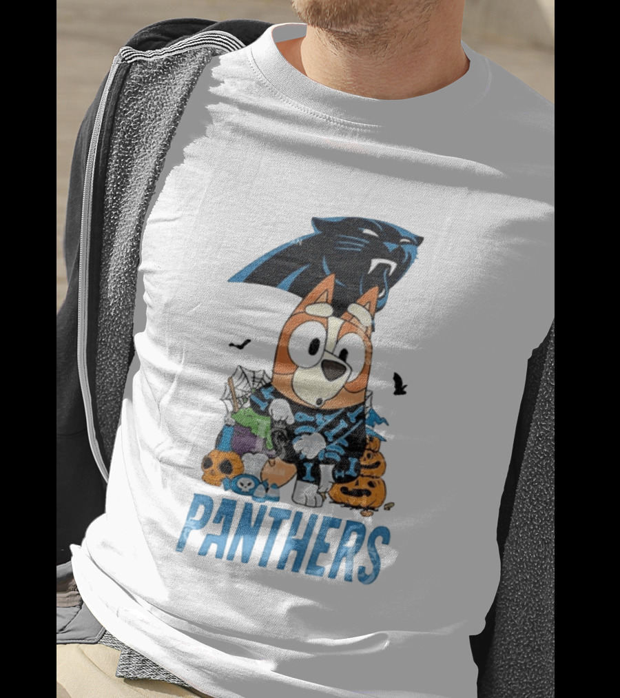 Carolina Panthers Bluey Halloween 2026 Fun Fan Collab T-Shirt