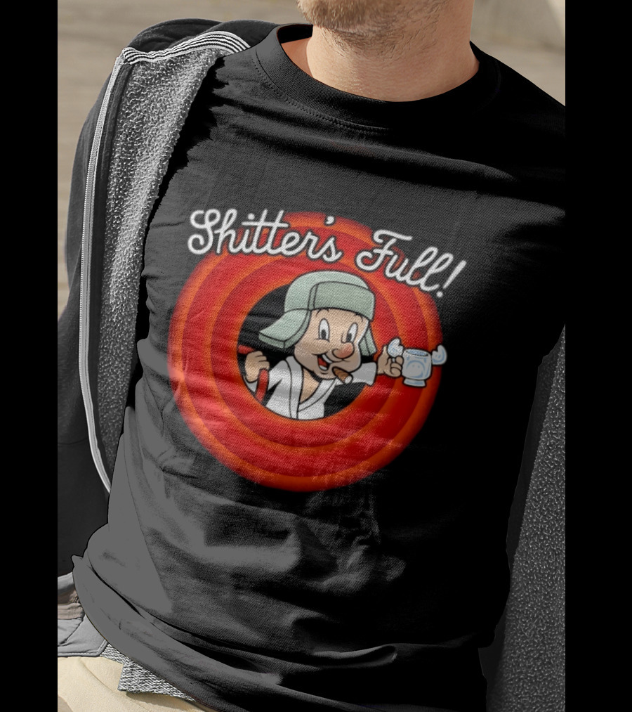 Shitter's Full Cousin Christmas Vacation Cartoon Character Cigar And Robe T-Shirt