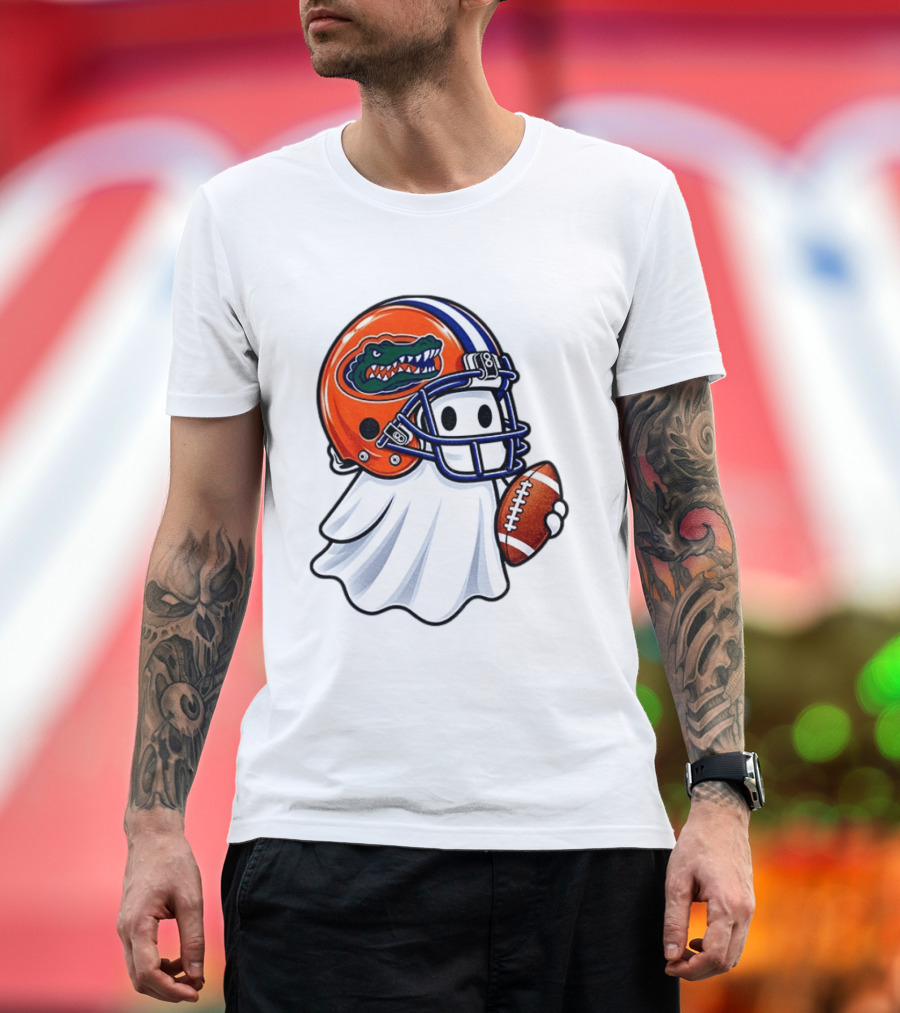 Florida Gators Football Ghost Halloween Fan Gear T-Shirt