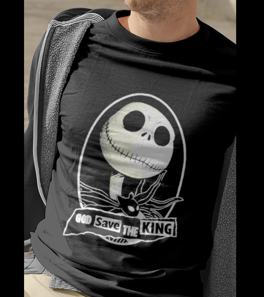 Jack Skellington God Save The King Halloween 2026 T-Shirt