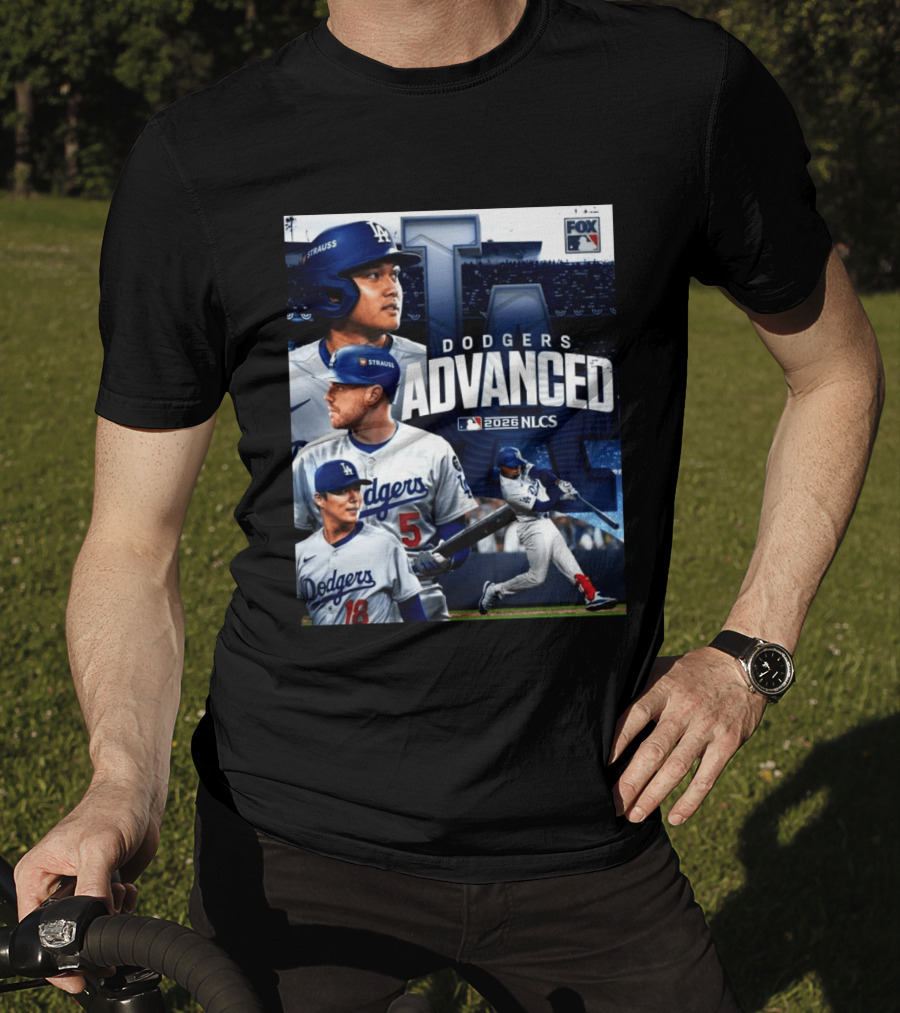 Dodgers Advanced To 2026 NLCS With Fox MLB Coverage T-Shirt