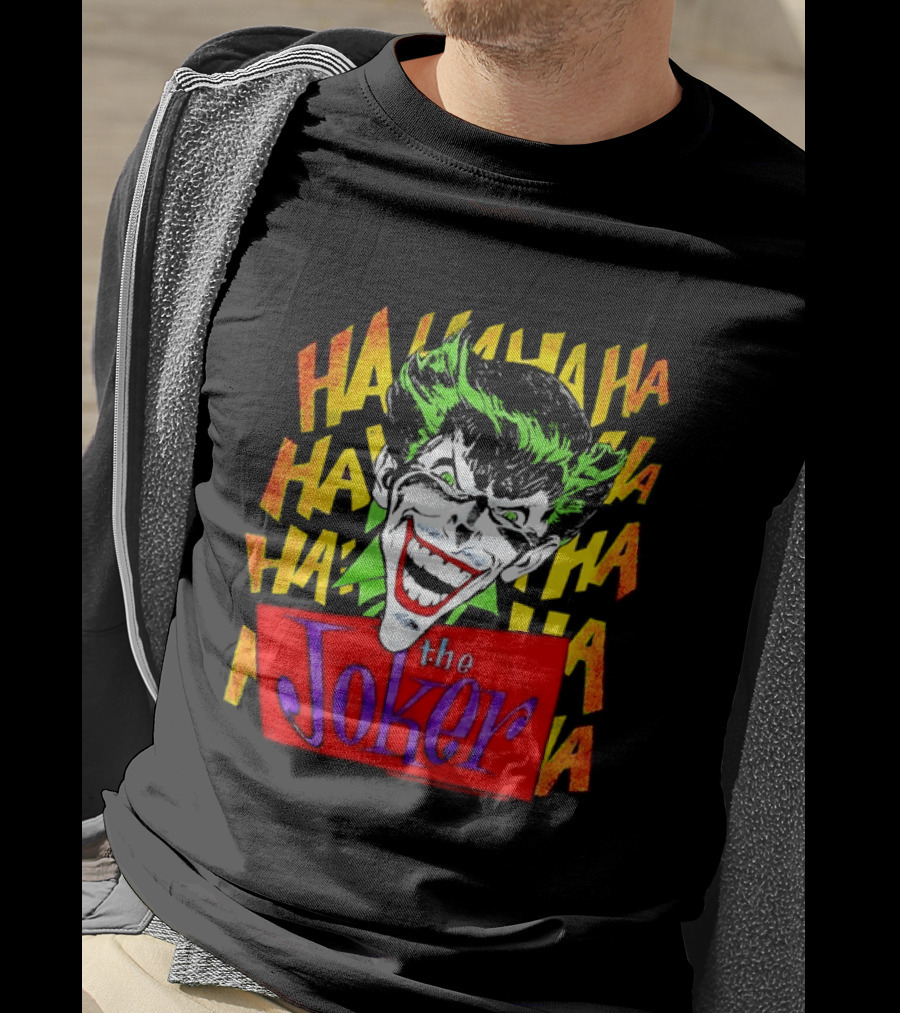 The Joker Ha Ha Ha Comic Laughing Face T-Shirt