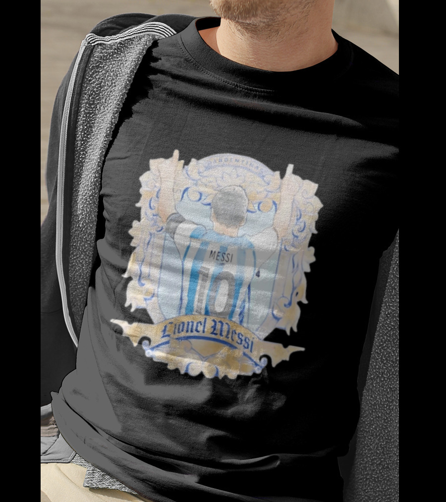 Lionel Messi Argentina Number 10 Football Jersey T-Shirt