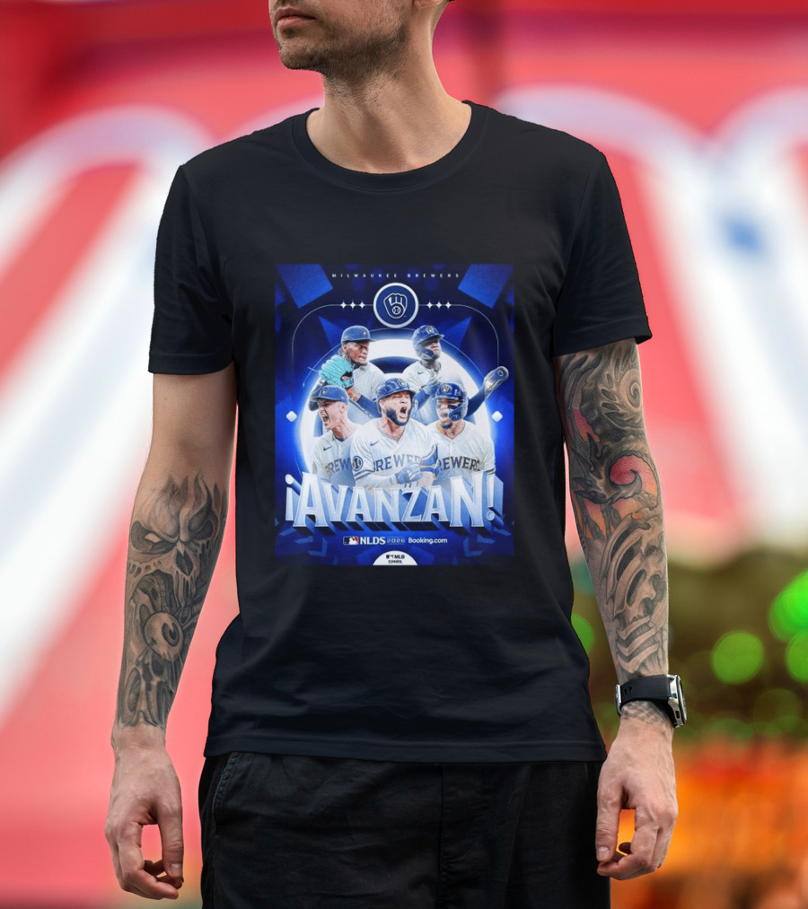 Milwaukee Brewers NLDS 2026 Avanzan MLB Playoffs Celebration T-Shirt