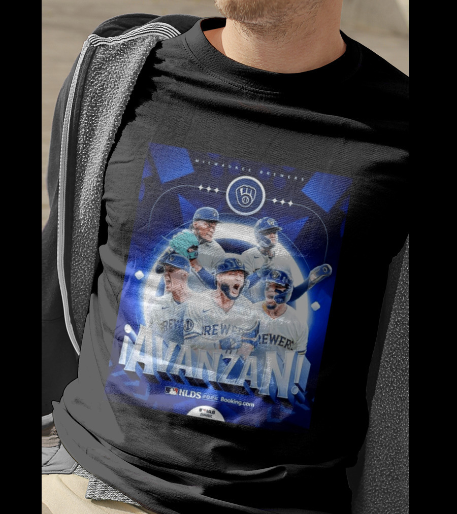 Milwaukee Brewers NLDS 2026 Avanzan MLB Playoffs Celebration T-Shirt