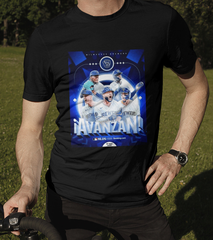 Milwaukee Brewers NLDS 2026 Avanzan MLB Playoffs Celebration T-Shirt