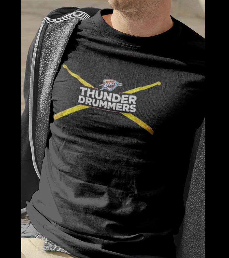 OKC Thunder Drummers NBA Basketball Team Fan Gear T-Shirt