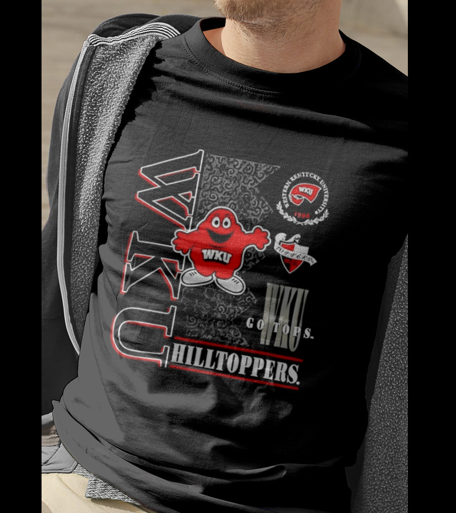 Western Kentucky University Big Red WKU Hilltoppers Go Tops College Football T-Shirt