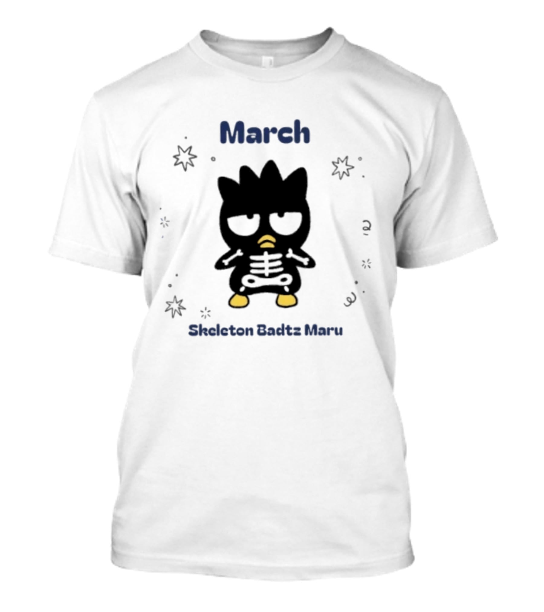Sanrio Halloween Skeleton Badtz Maru March T-Shirt