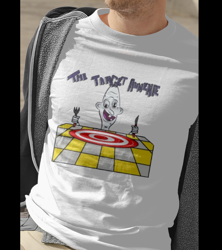 The Target Audience Cartoon Character With Fork And Knife T-Shirt