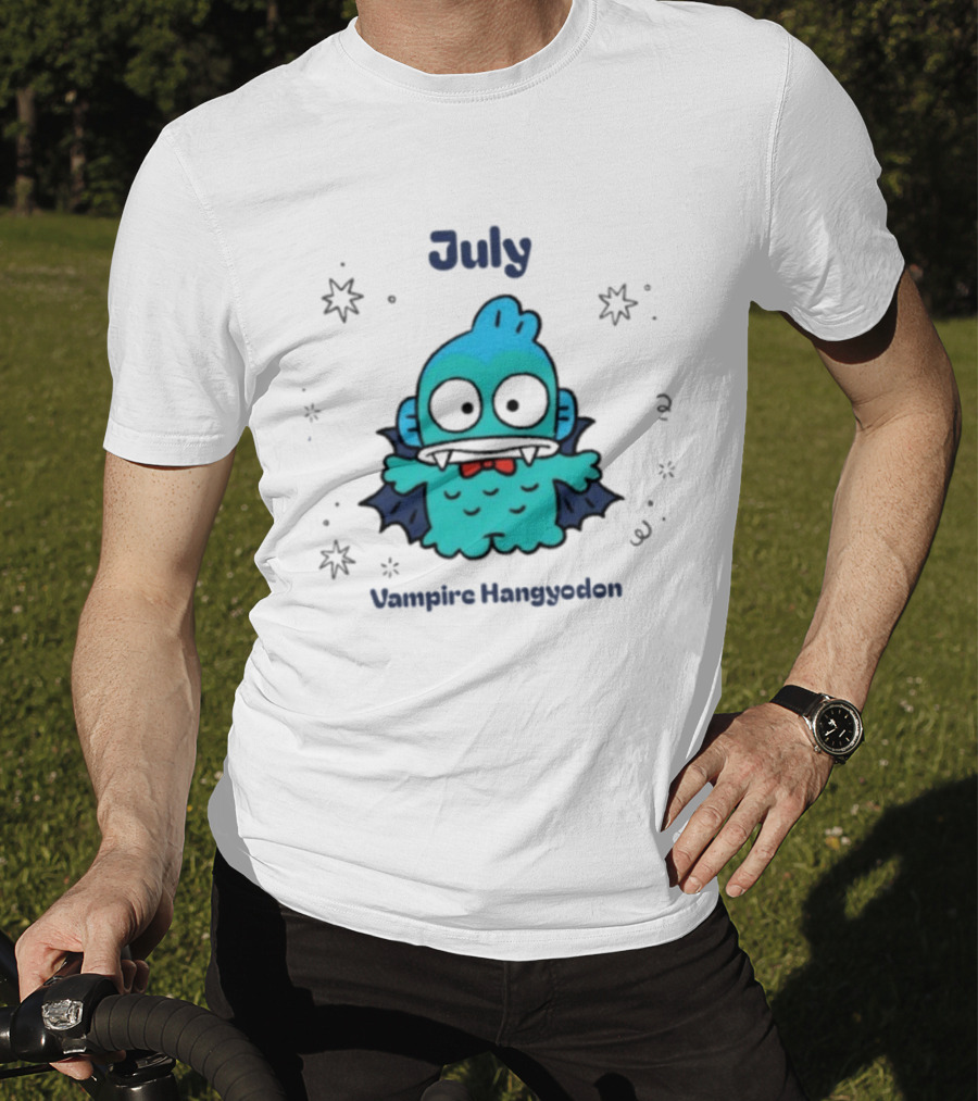 July Vampire Hangyodon Spooky Sanrio Halloween T-Shirt