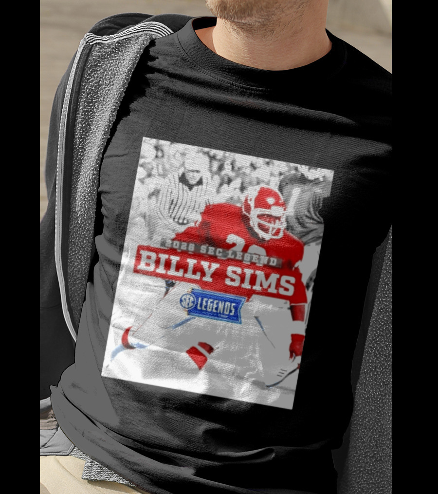 2026 SEC Legend Billy Sims Oklahoma Sooners Football T-Shirt
