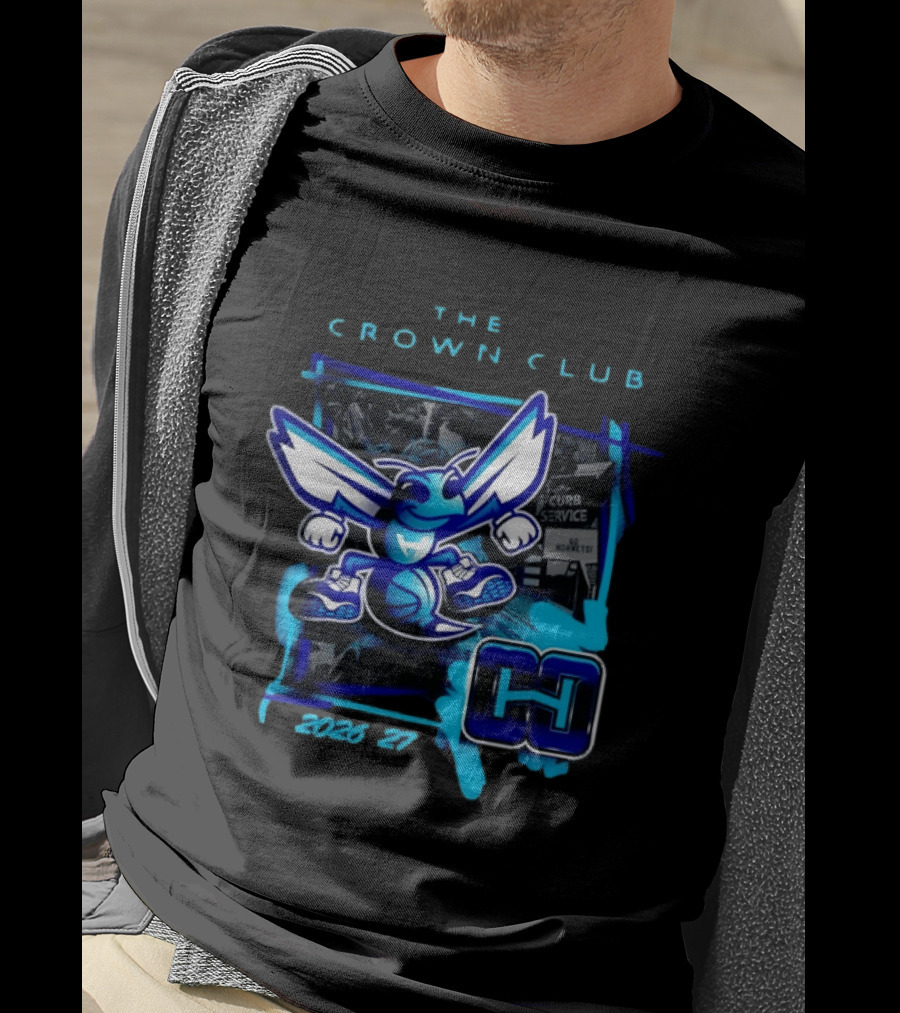 Charlotte Hornets The Crown Club 2026 27 Curb Service HH T-Shirt