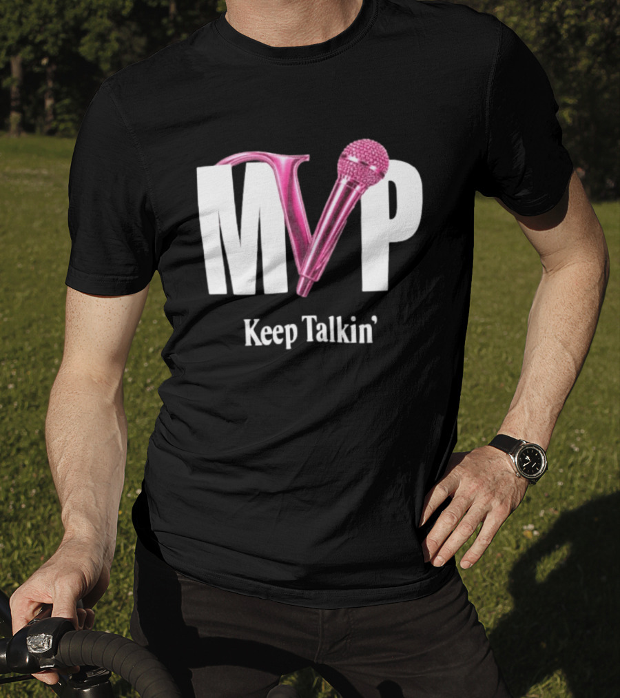 MVP Keep Talkin' Pink Microphone Music Rap T-Shirt