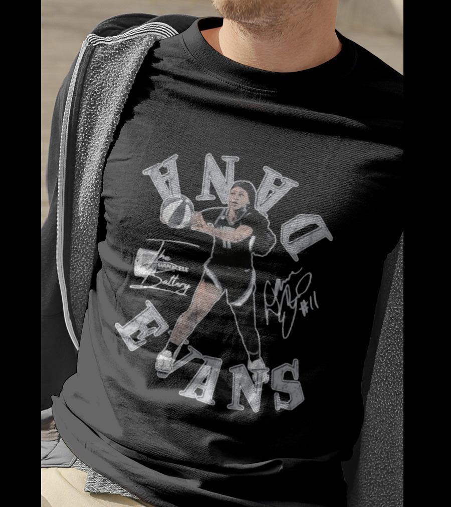 Dana Evans No 11 The Handell Battery WNBA T-Shirt