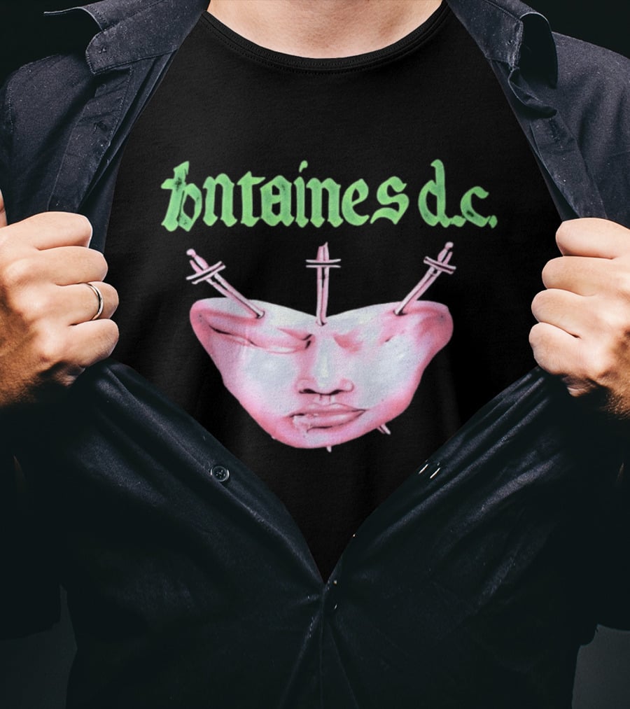 Fontaines DC Dagger Face Irish Post Punk Band T-Shirt