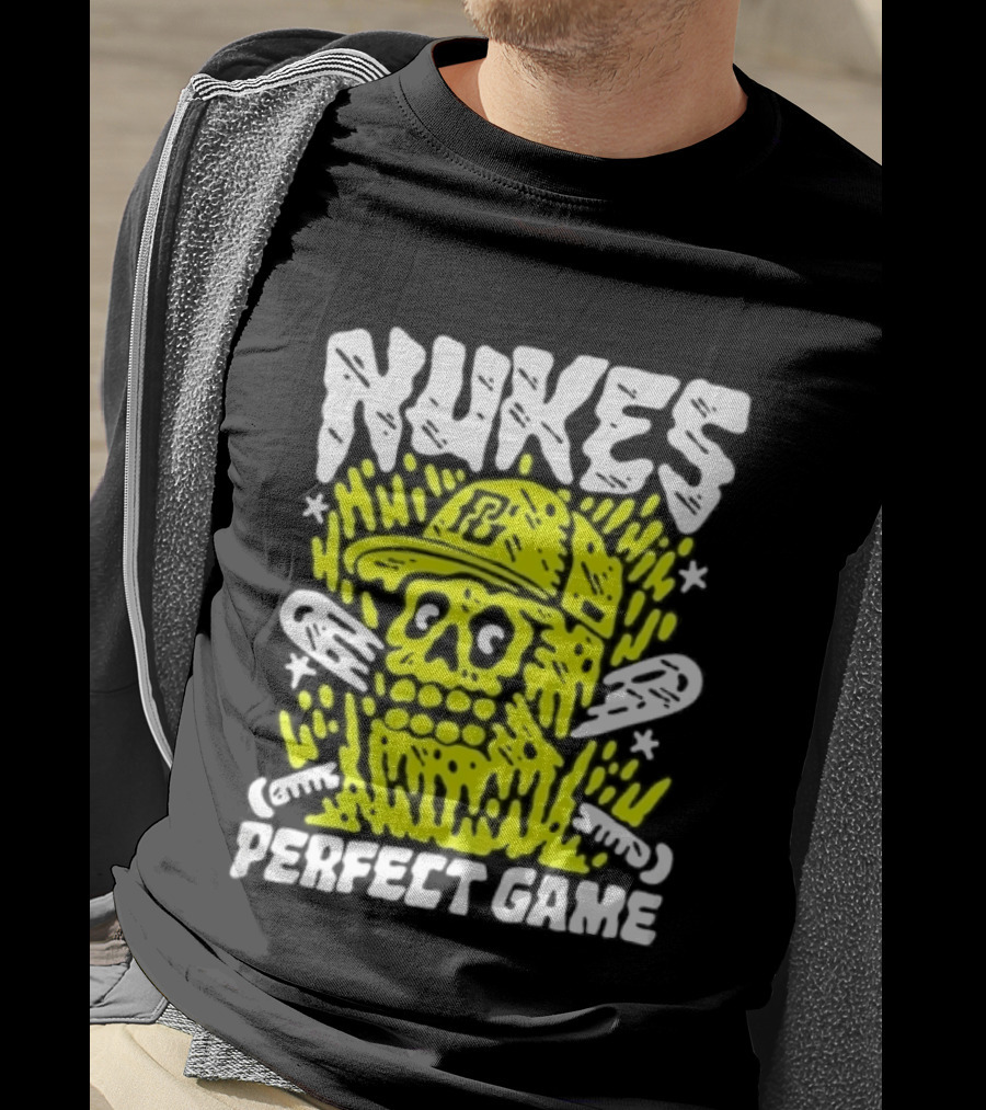 Nukes PC Skull Baseball Perfect Game T-Shirt