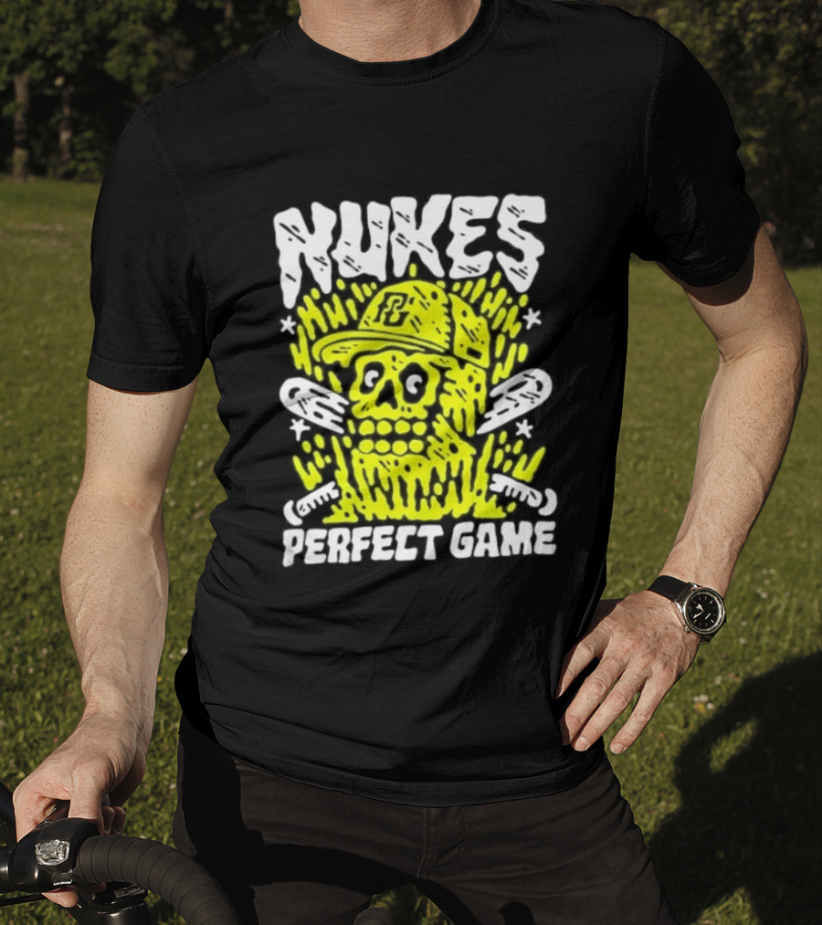Nukes PC Skull Baseball Perfect Game T-Shirt