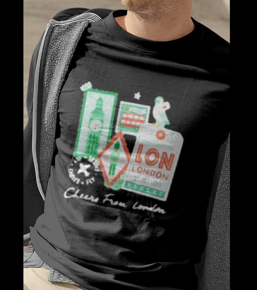 Philadelphia Eagles Destination London 101126 Cheers London T-Shirt
