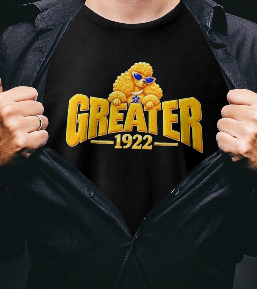 Poodle Sorority Greater 1922 Retro Sunglasses T-Shirt
