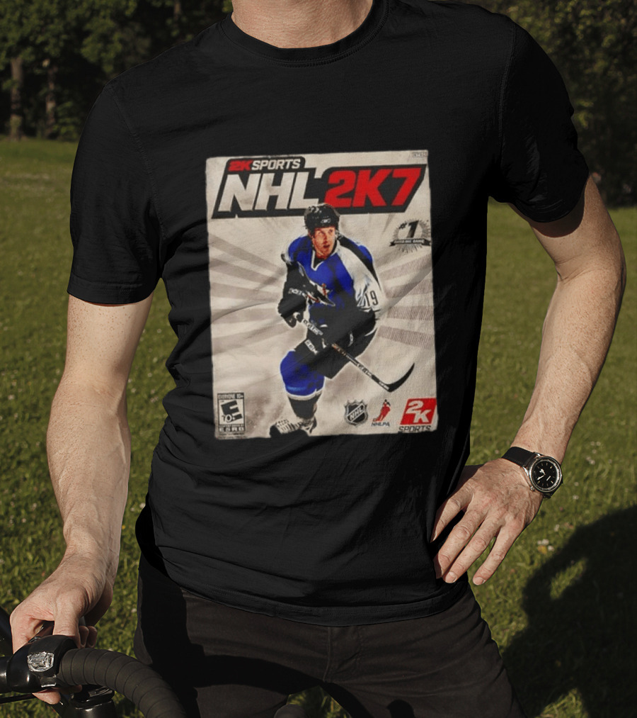 2K Sports NHL 2K7 Joe Thornton 19 Rated Number 1 NHL Game 2007 T-Shirt