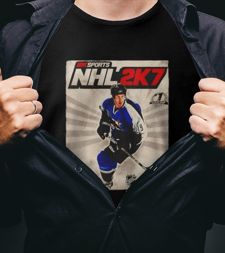 2K Sports NHL 2K7 Joe Thornton 19 Rated Number 1 NHL Game 2007 T-Shirt