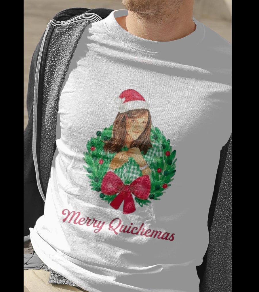 Merry Quichemas Leslie Knope Parks And Recreation Christmas Wreath T-Shirt